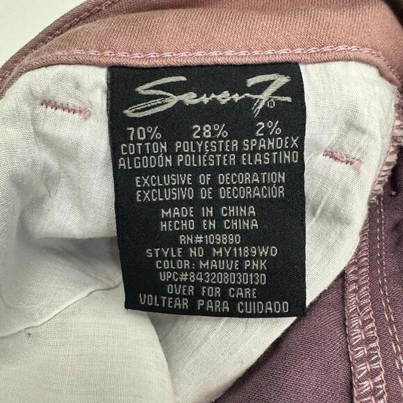Seven7 High Rise Skinny Women's size 8 Dusty Pink Denim Jeans - Picture 4 of 4